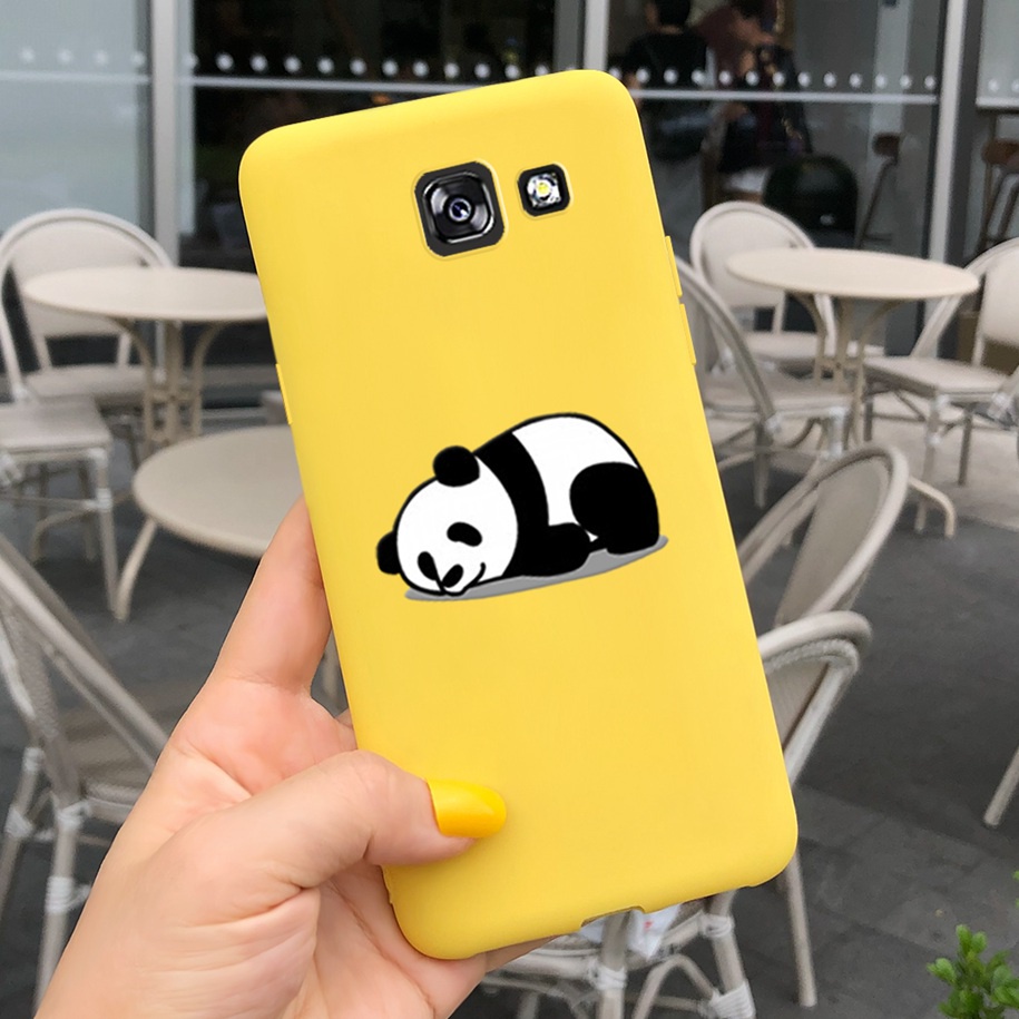 Ốp điện thoại nhám màu kẹo in họa tiết lông vũ nhiều kiểu độc đáo cho Samsung Galaxy A5 2017 A520 A5 2016 A510M