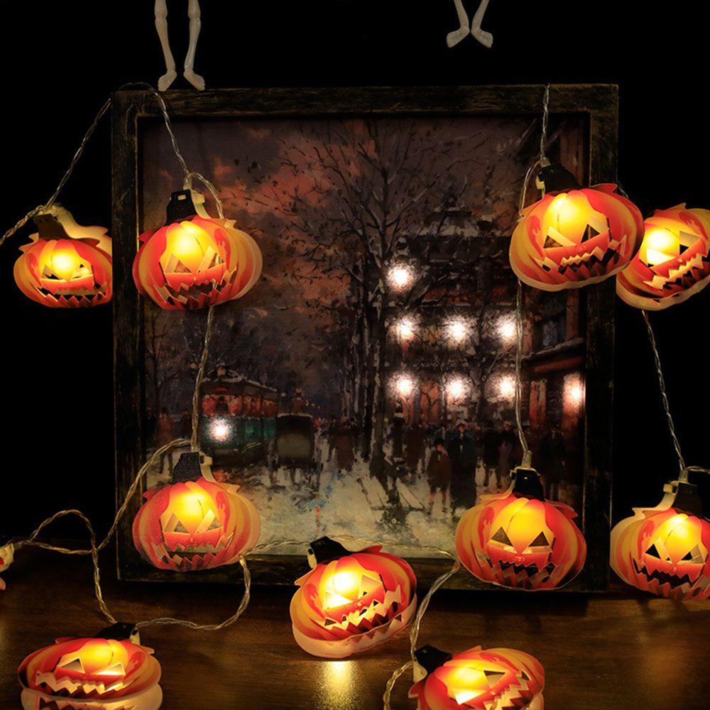 GOGOUP (MớI) Dây ĐèN LED 10 BóNg HìNh Bí Ngô Halloween