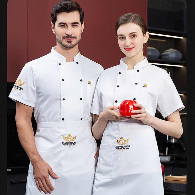 Áo Đồng Phục Đầu Bếp Dài Tay Chuyên Nghiệp Cho Nam Và Nữ