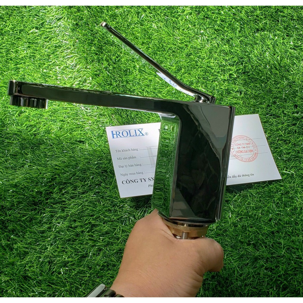 Vòi lavabo nóng lạnh cao cấp Rolix - hàng đồng thau dày bảo hành 5 năm độ bền cao | BigBuy360 - bigbuy360.vn