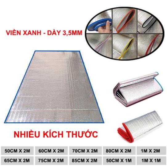 Chiếu ngủ trưa văn phòng cá nhân dày 3.5ly màu XANH ( chọn kích thước ) - thảm ngủ trưa cá nhân , thảm du lịch