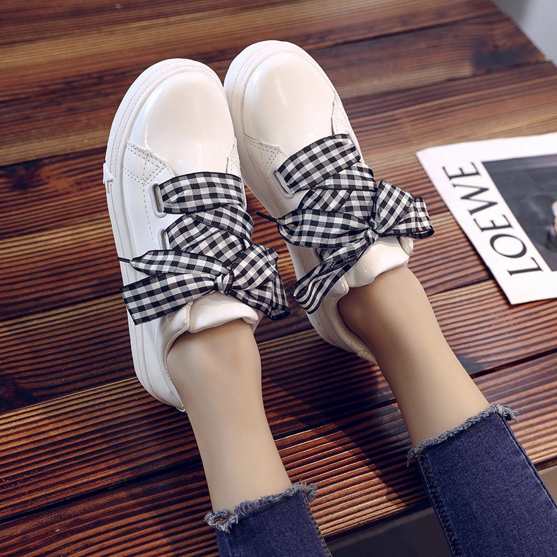 Giày vải/Giày thể thao/Giày nữ, đế bằng, phong cách học sinh, trẻ trung
