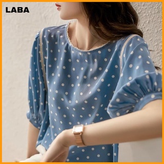 [BUÔN&LẺ] Áo kiểu chấm bi G145 CÓ BIGSIZE chất siêu mát, dễ phối hợp với các phụ kiện thời trang khác, đủ size LABA