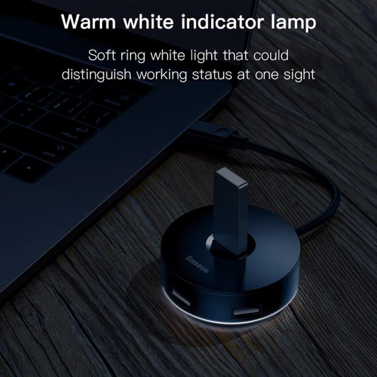 Bộ Chia Nguồn Baseus Dành Cho MacBook Micro USB Với 4 Cổng USB 3.0 Type C