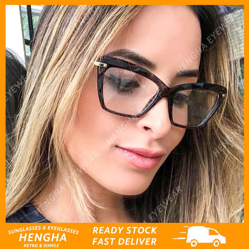 Mắt Kính Khung Mắt Mèo Chống Bức Xạ Phong Cách Phương Tây