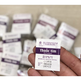 Thuốc tím gói 1g (bịt 10 gói 50k) KMNO4