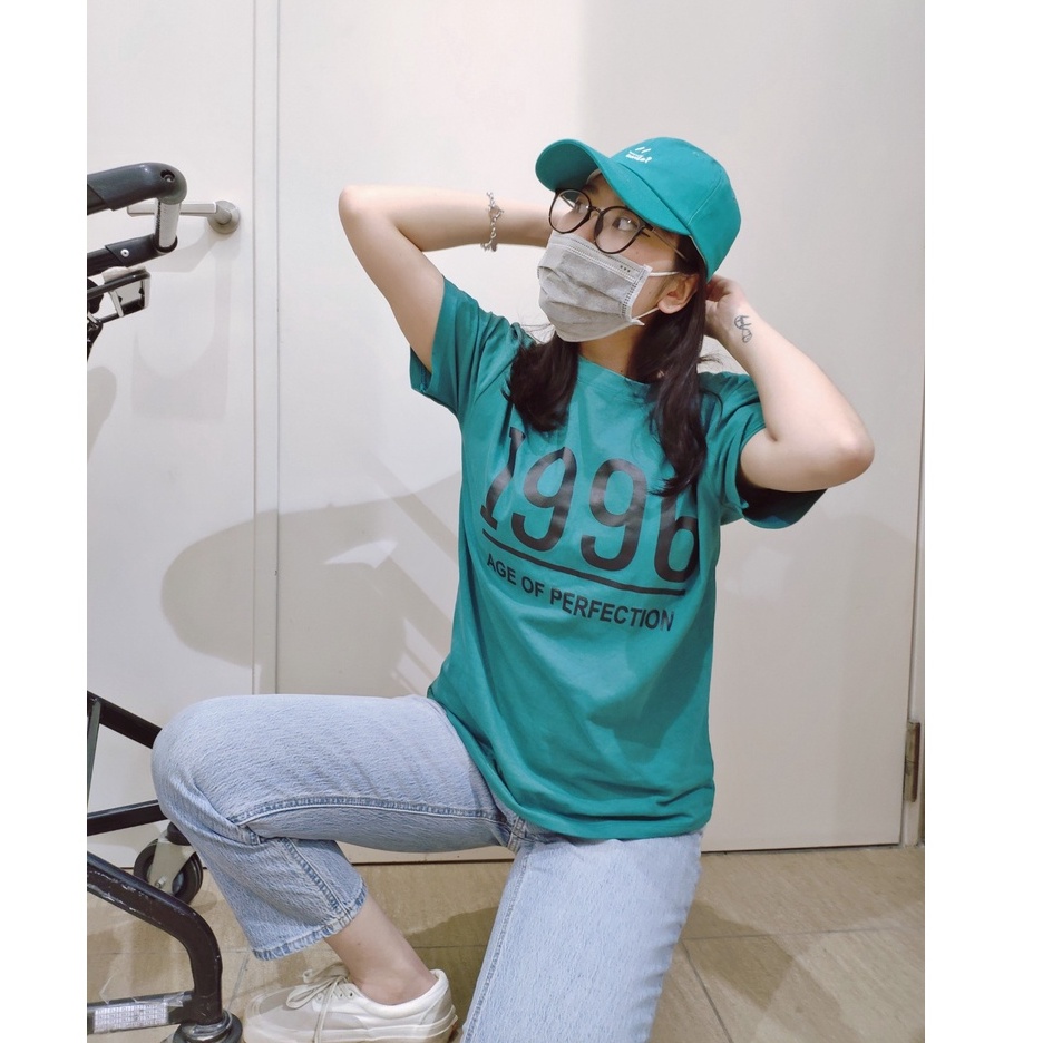 Áo thun tay lỡ dáng rộng năm 1996 basic vải loại 1 thời trang ulzzang Hàn Quốc cho teen học sinh sinh viên