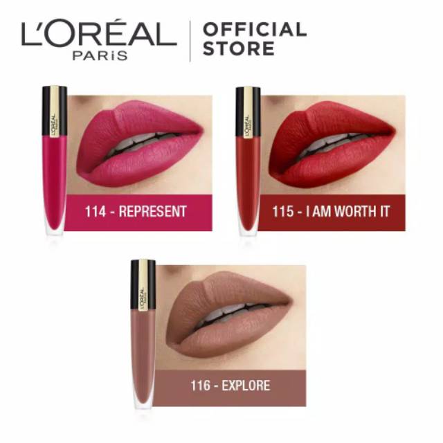 (Hàng Mới Về) Son Môi Lì Dạng Lỏng Lên Màu Chuẩn Đẹp Thương Hiệu L 'Oreal Paris | BigBuy360 - bigbuy360.vn