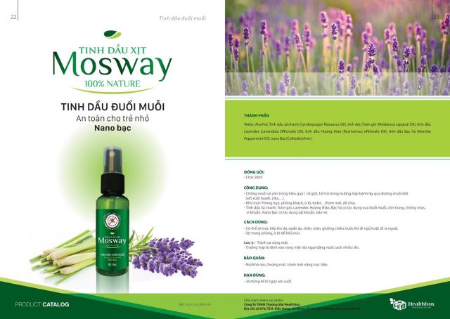 Tinh dầu đuổi muỗi mosway