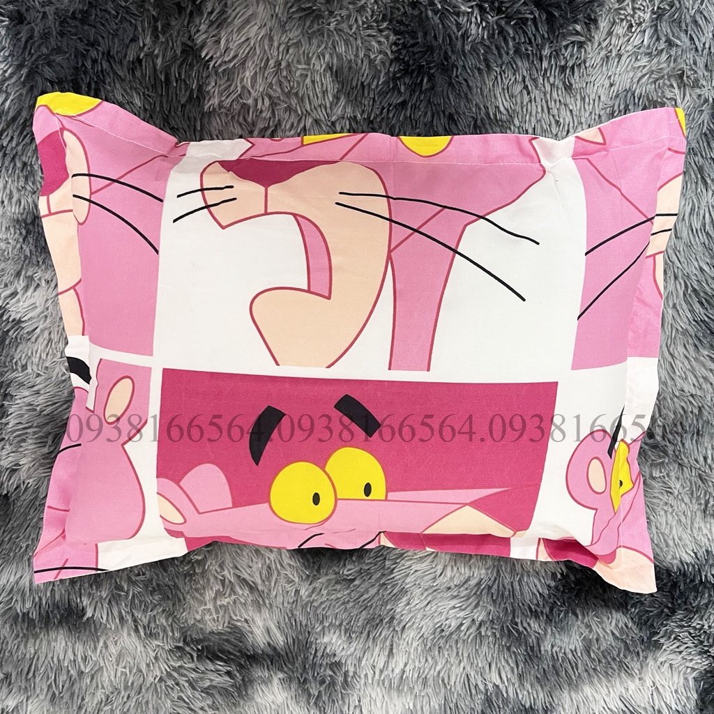 TRỌN BỘ COTTON POLY 5 MÓN CHĂN PHAO DÀY DẶN HÀNG VN HỌA TIẾT BÁO HỒNG - ĐỦ KÍCH THƯỚC