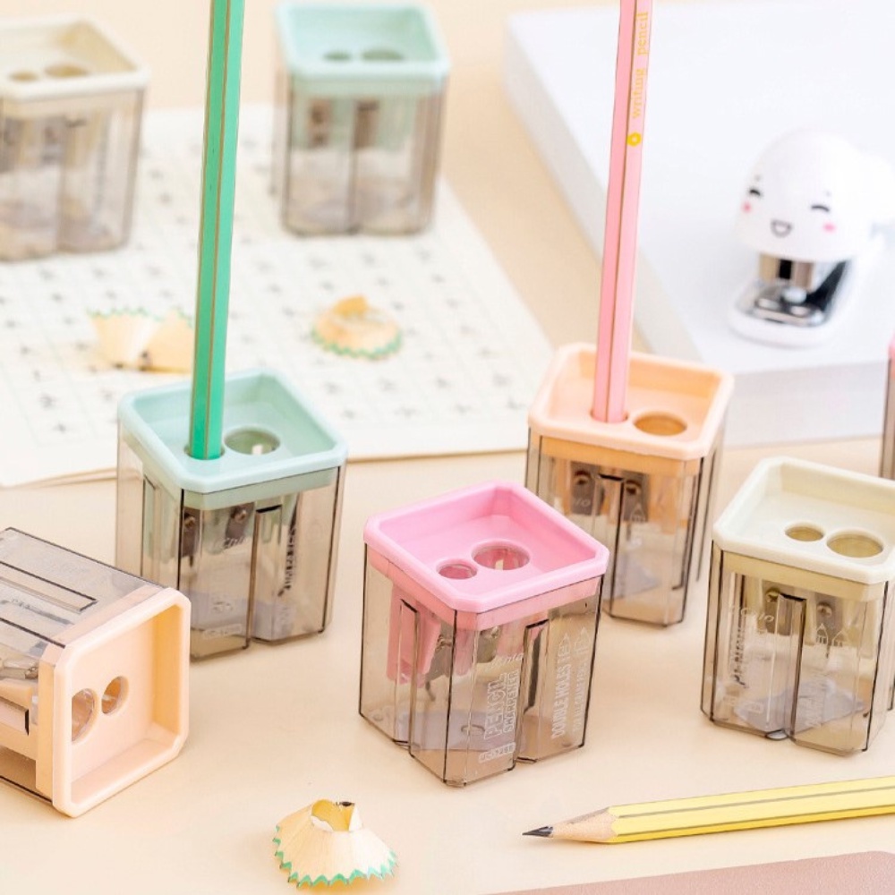 Gọt bút chì mẫu Trong suốt Pison dễ thương có thể tháo rời, chuốt chì cao cấp - 1 cái