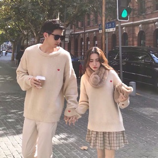 Áo len cặp trái tim áo cặp cho các cặp đôi
