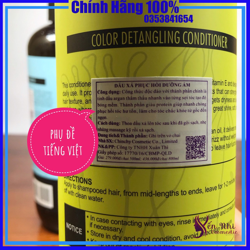 Delofil dầu gội delofil phục hồi tóc khô xơ gãy rụng dầu cặp delofil 800ml, Mỹ phẩm tóc yến nhi DG03