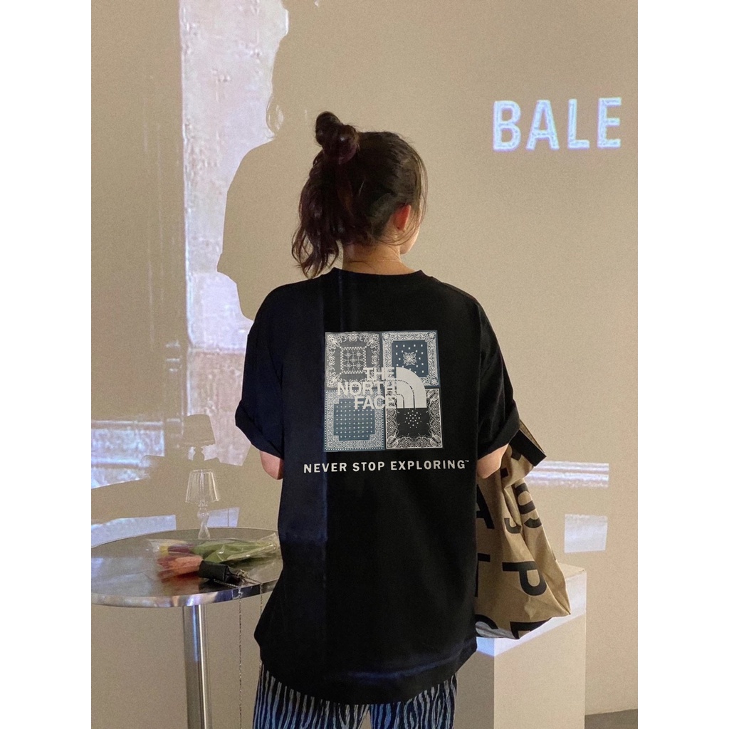 Áo Thun Tay Ngắn In Logo The North Face Nt32108 TNF North Paisley Thời Trang 2022 Mới Cho Nam Và Nữ