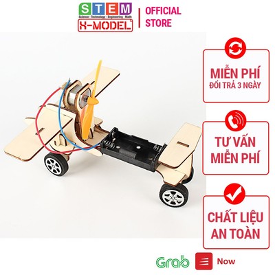 Máy bay đồ chơi tự lắp ráp có cánh quạt thiết kế kiểu mới ST71 cho bé X-MODEL