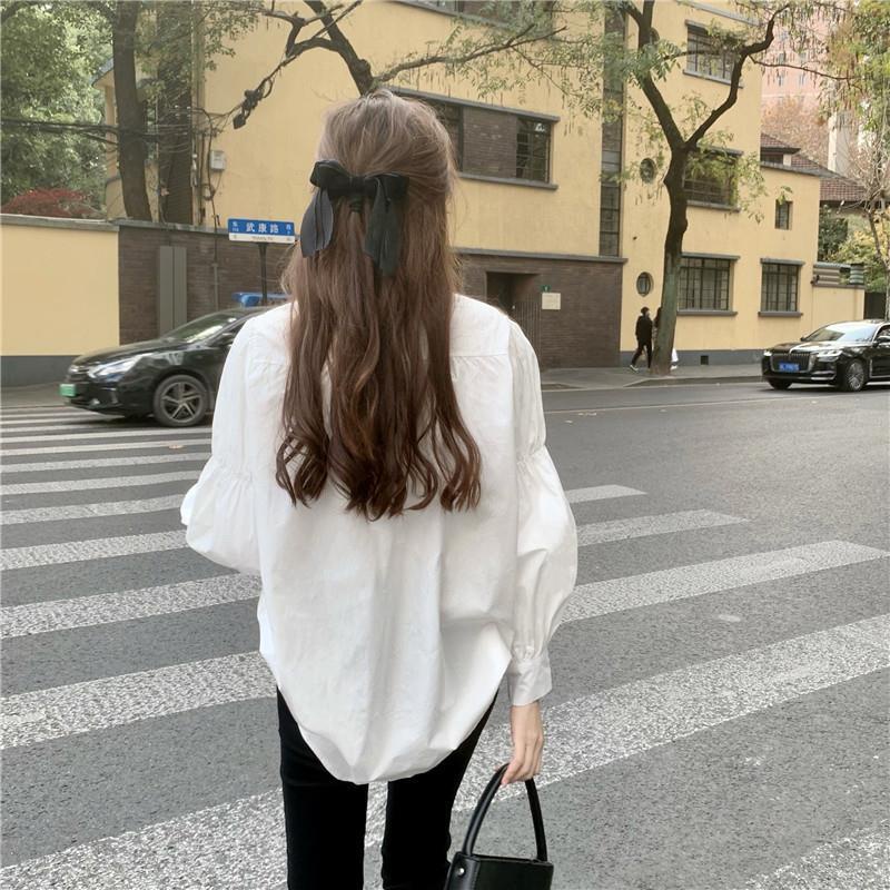 Áo Sơ Mi Thiết Kế Mới Mùa Đông Phong Cách Retro Cho Nữ