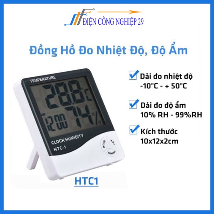Đồng hồ đo độ ẩm - nhiệt độ HTC1