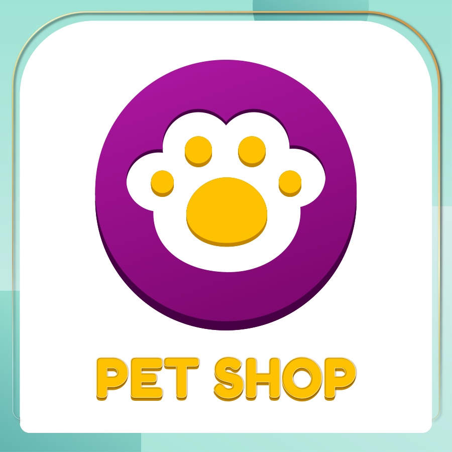 Mẫu thiết kế logo giá rẻ hình chân chó cho pet shop, cửa hàng thú cưng