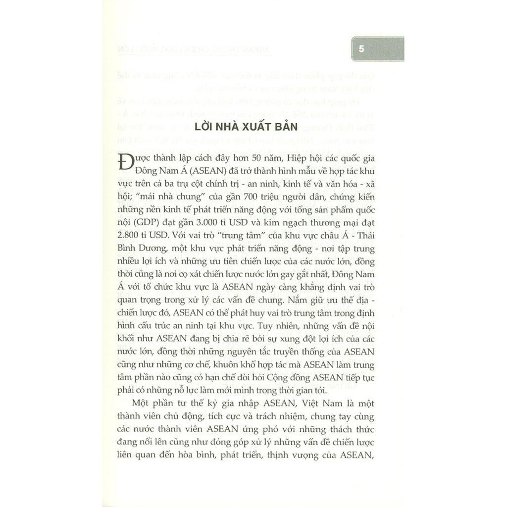 Sách - ASEAN Trong Chiến Lược Nước Lớn | BigBuy360 - bigbuy360.vn