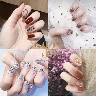 Bộ 24 móng tay giả SUAKE đính đá trang trí móng nghệ thuật