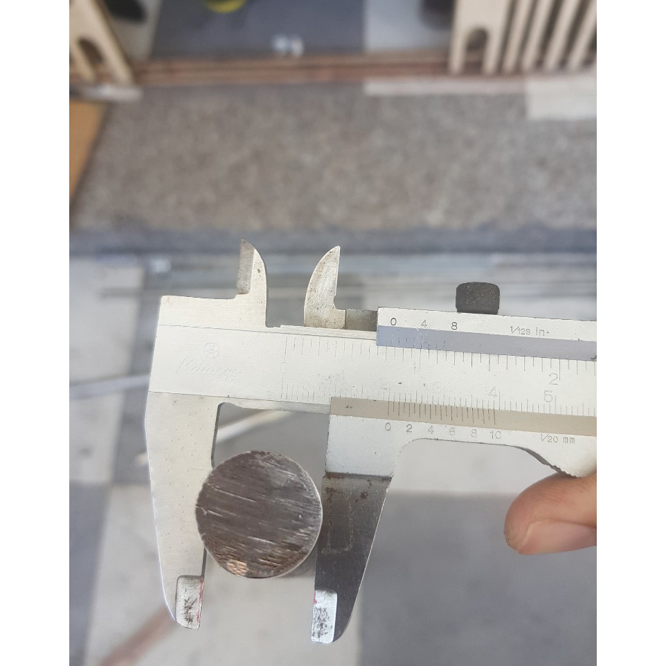 Tùy chọn - Trục thép Inox tròn đặc đường kính phi 20mm dài 300 - 1000mm dùng làm thanh trượt tuyến tính máy CNC