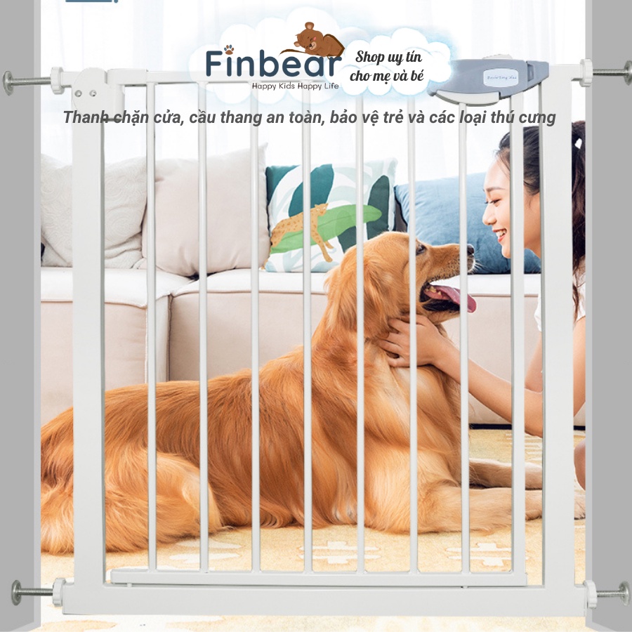 Thanh Chắn Cửa Cầu Thang Pakey Không Khoan Đục, Cao 79cm Bảo Vệ An Toàn Cho Bé Yêu FINBEAR