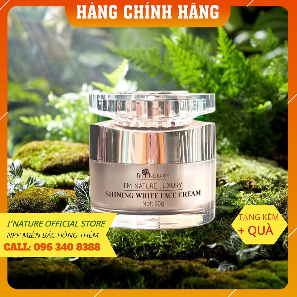 Kem Dưỡng Trắng Cao Cấp Shining White Face Cream I'm Nature _ Kem Dưỡng Da Trắng Sáng Mờ Nám Hết Thâm