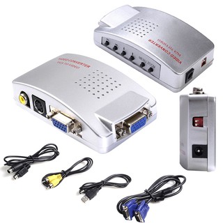 Đầu chuyển đổi tín hiệu cổng VGA sang TV + bộ phụ kiện kèm theo