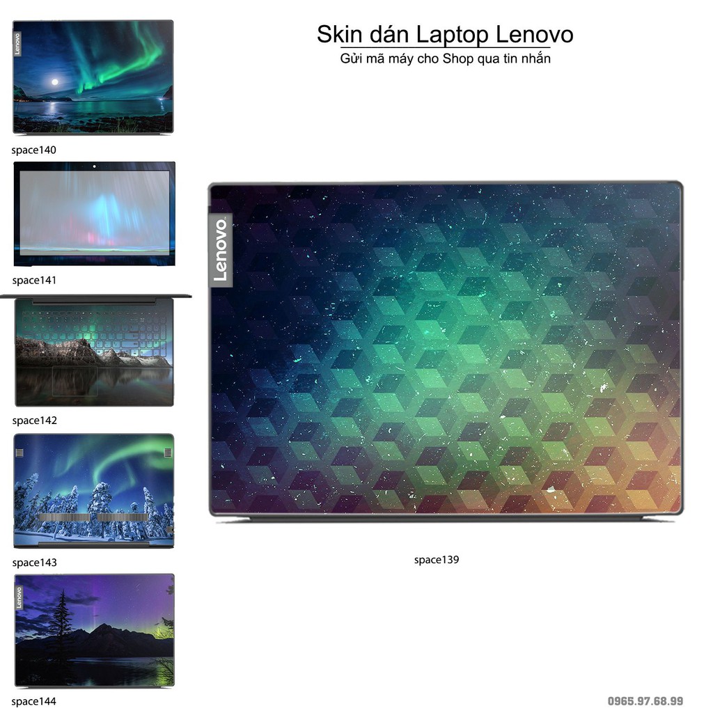 Skin dán Laptop Lenovo in hình không gian _nhiều mẫu 24 (inbox mã máy cho Shop)