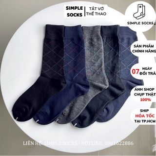 Set 3 Đôi Tất Vớ Đi Giày Tây Nam Công Sở Cổ Cao Sợi Cotton Cao Cấp Thoáng Khí Khử Mùi Thời Trang 💖SIMPLE SOCKS💖