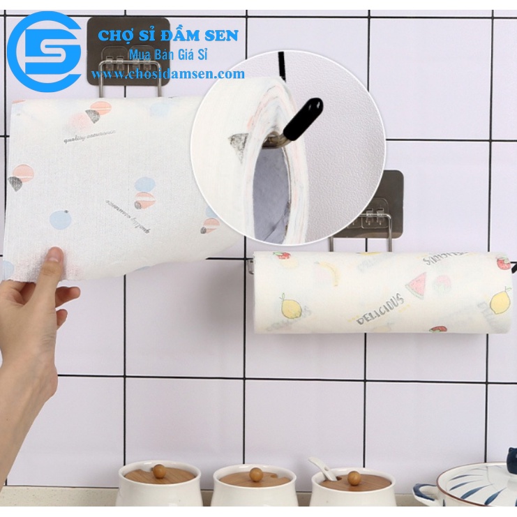 Thanh Móc Inox treo Cuộn giấy, Khăn lau bếp, Giấy vệ sinh dán tường chắc chắn. Thanh treo đồ dùng đa năng  G285-ThanhMoc