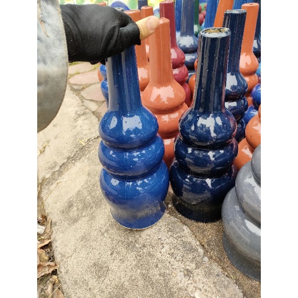 Hồ lô thu lôi chống sét cao 35cm gốm sứ Bát Tràng chính hãng, lắp trên mái nhà phù hợp với mọi loại kim thu lôi