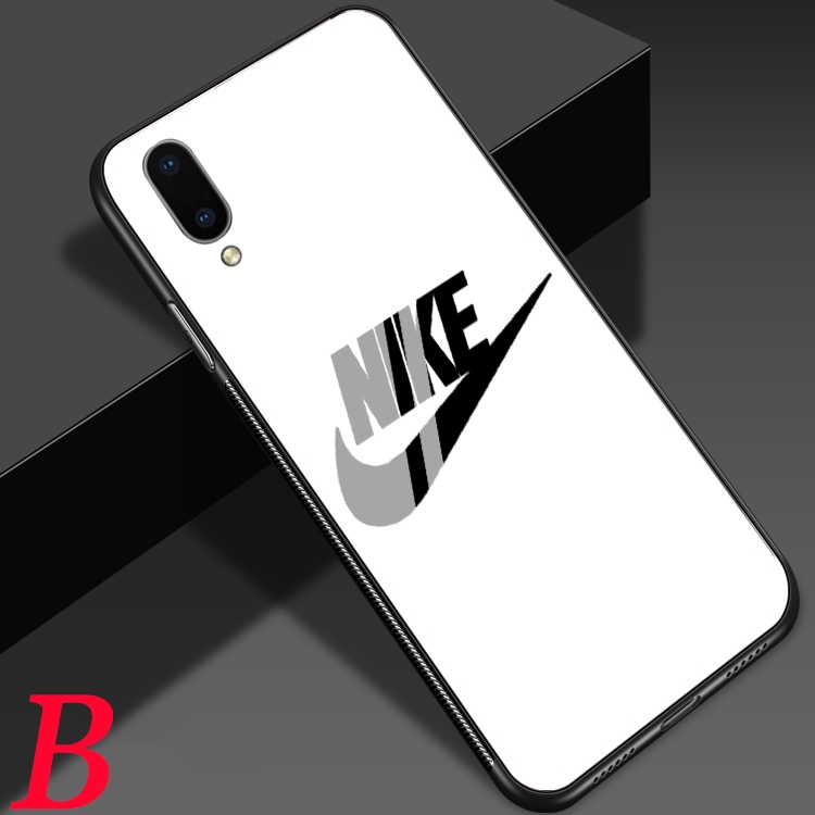 Ốp lưng mặt kính cường lực kiểu dáng thể thao cho IPhone X 6 6S 7 8 Plus