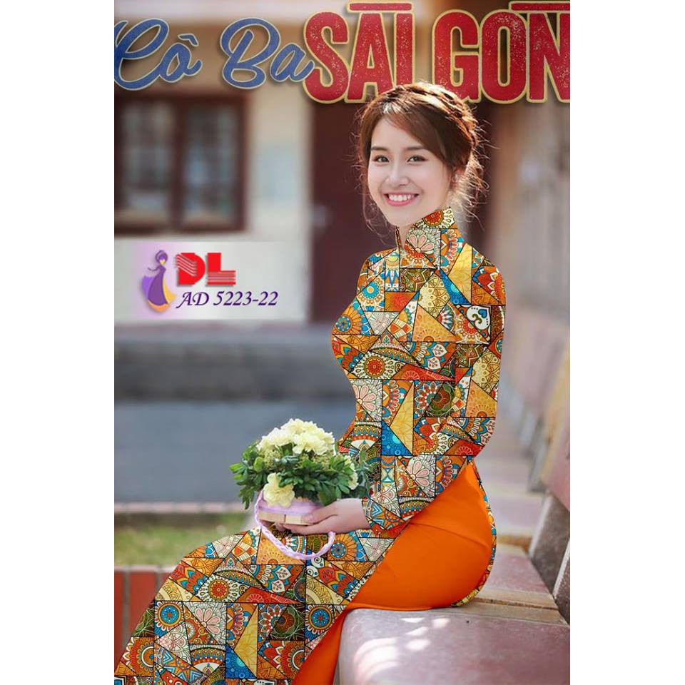 Vải áo dài lập thể 3d