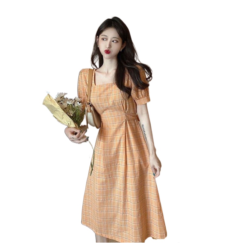 Đầm PERTY thời trang mùa hè phong cách retro Hàn Quốc dành cho nữ