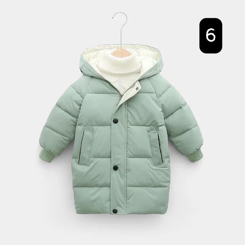 Áo Phao Dáng Dài Bé Trai Bé Gái Hàng QC Loại Đẹp