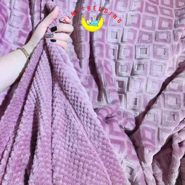 Chăn lông thỏ queen blanket có khóa kéo thể lồng được ruột kích thước 2x2,3m nặng 2,5kg- Timibedding