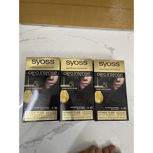 Thuốc nhuộm tóc của Đức đen 1-10 SYOSS Oleo Intense