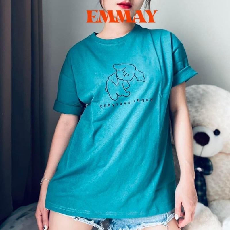 Áo phông nữ, áo thun nữ form rộng cotton cao cấp HÌNH CÚN CON free size <65kg | BigBuy360 - bigbuy360.vn