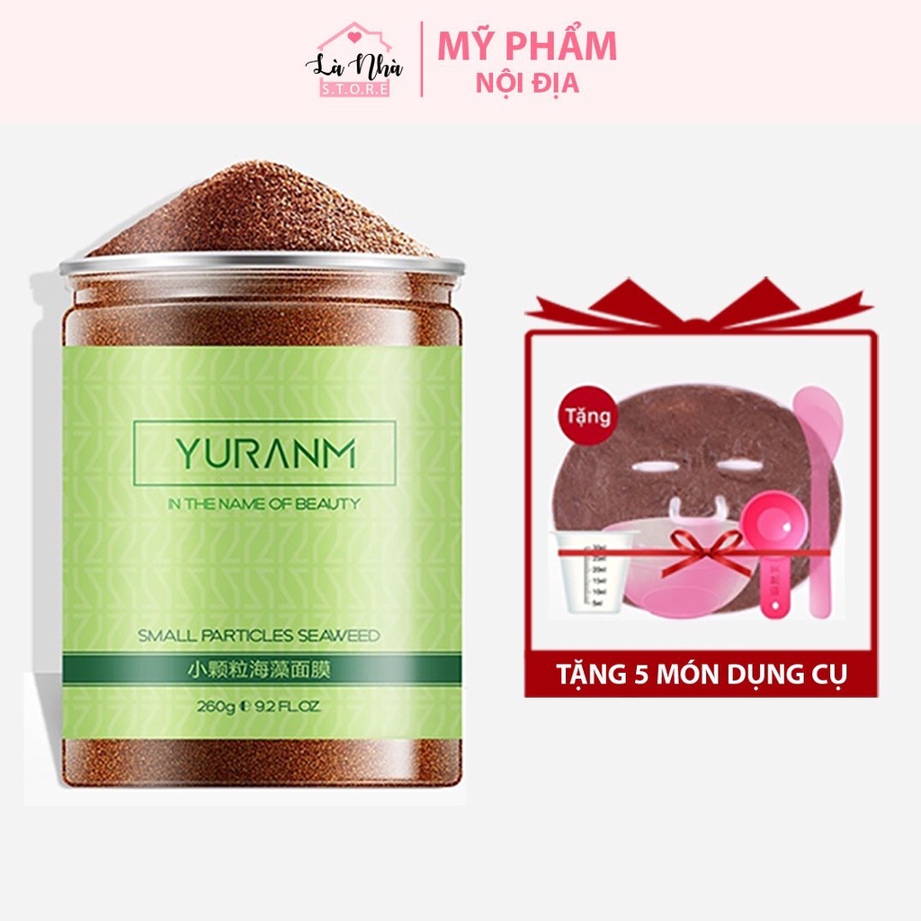 Mặt nạ hạt ngũ hoa tảo biển nguyên chất YURANM hạt đình lịch dưỡng da cấp nước cân bằng dầu nhờn se khít lỗ chân lông