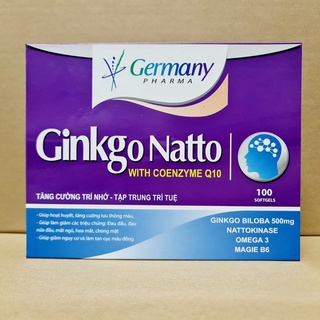 GINKGO NATTO with coenzyme Q10 hoạt huyết dưỡng não, giúp tăng cường trí nhớ, tập trung trí tuệ