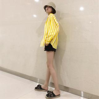 Áo sơ mi nữ tay dài sọc dọc