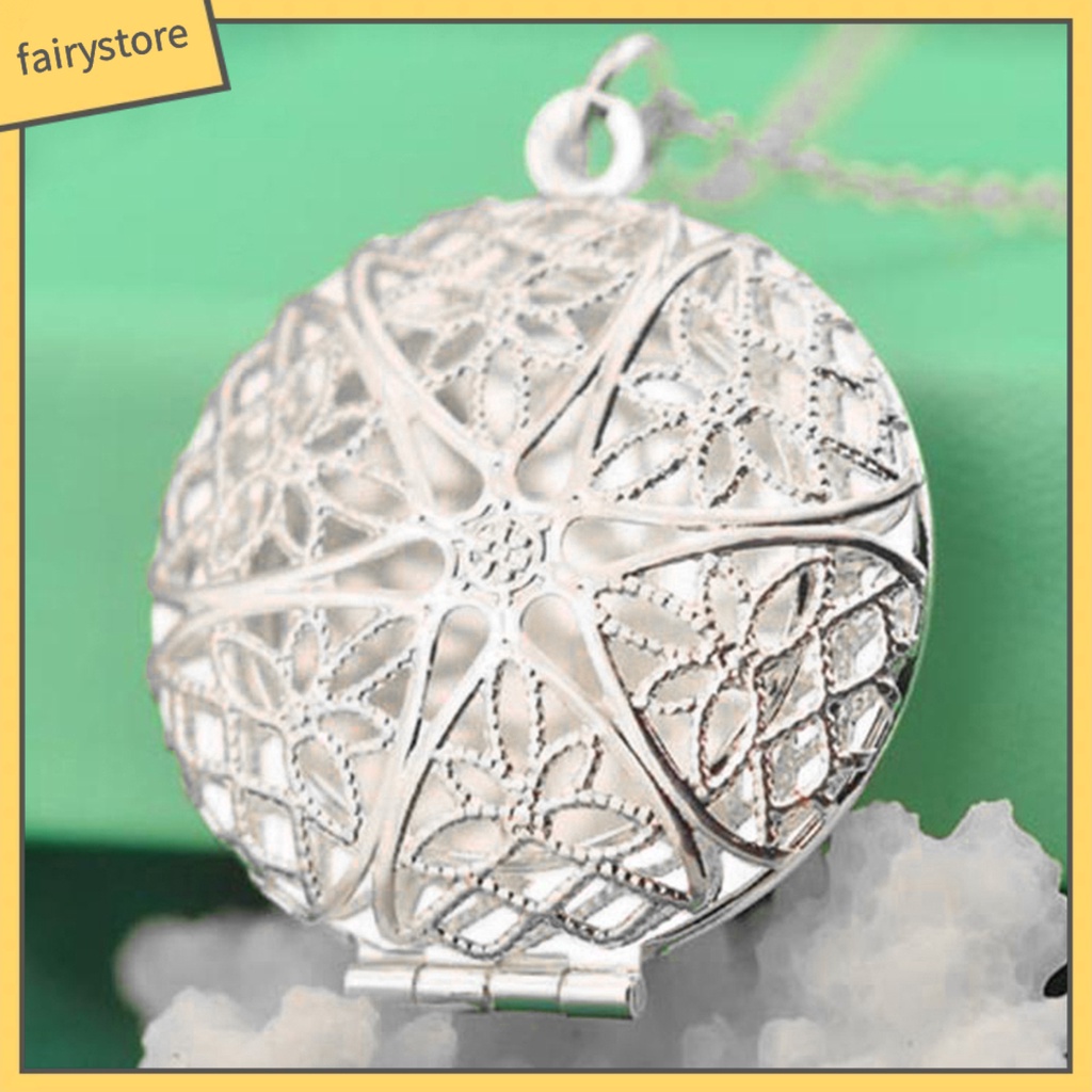 Dây Chuyền Mặt Tròn Rỗng Chắc Chắn Dùng Làm Khung Ảnh Trang Trí Tiệc