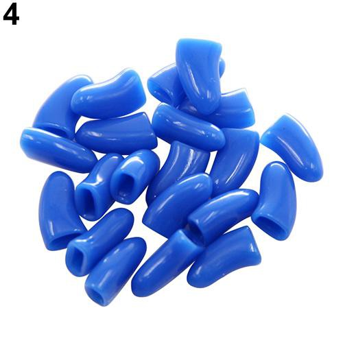 Set 20 phụ kiện silicone bọc móng mèo cưng nhiều màu xinh xắn