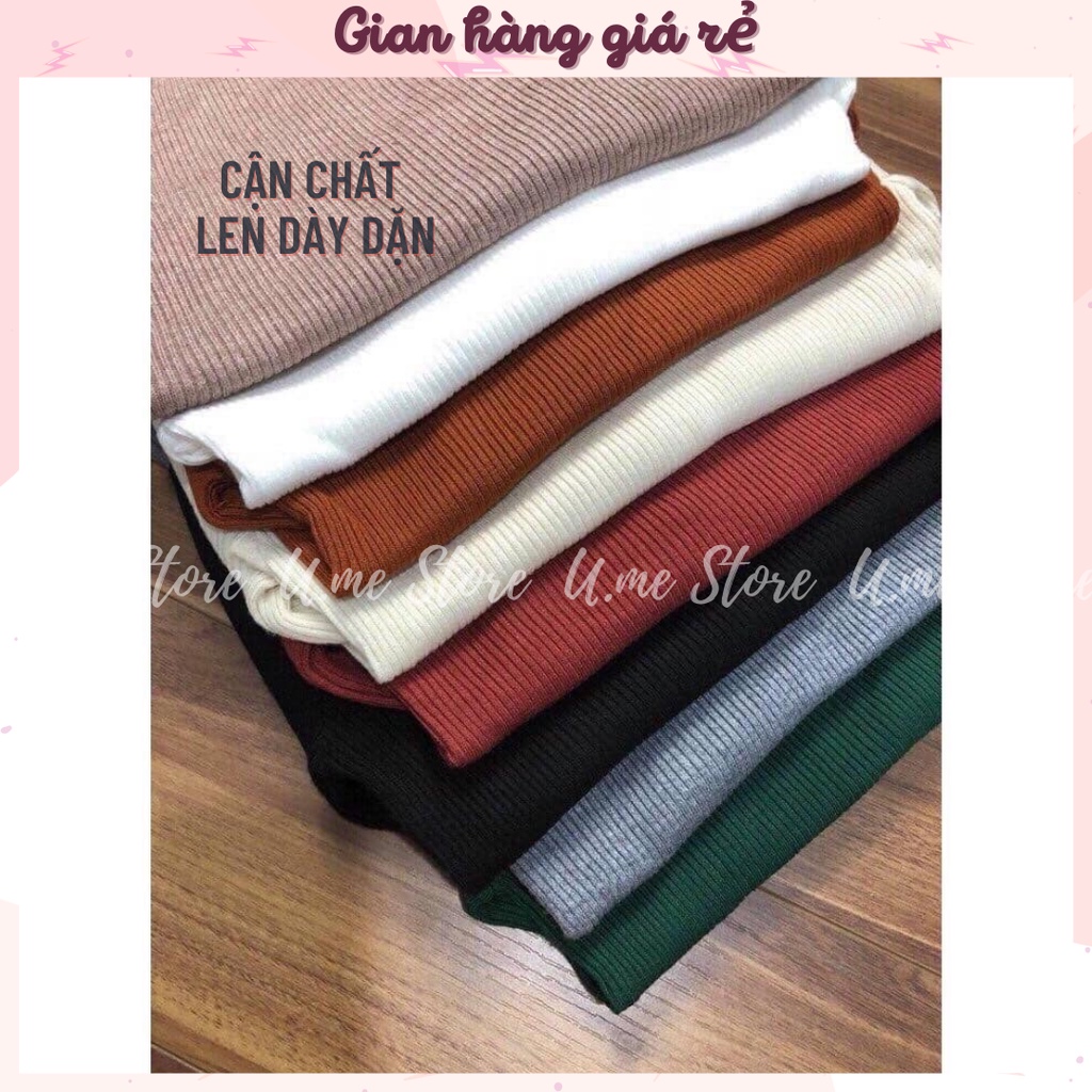 Áo len tăm body cao cổ 3cm dày dặn giữ nhiệt Áo len cổ cao nhiều màu cao cấp cho nữ | BigBuy360 - bigbuy360.vn