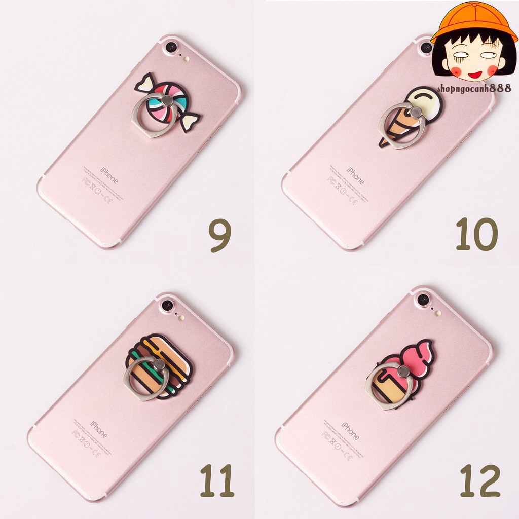 Iring Giá Đỡ Điện Thoại Chiếc Nhẫn Icon Bánh Kẹo hình thú Siêu dễ thương | BigBuy360 - bigbuy360.vn