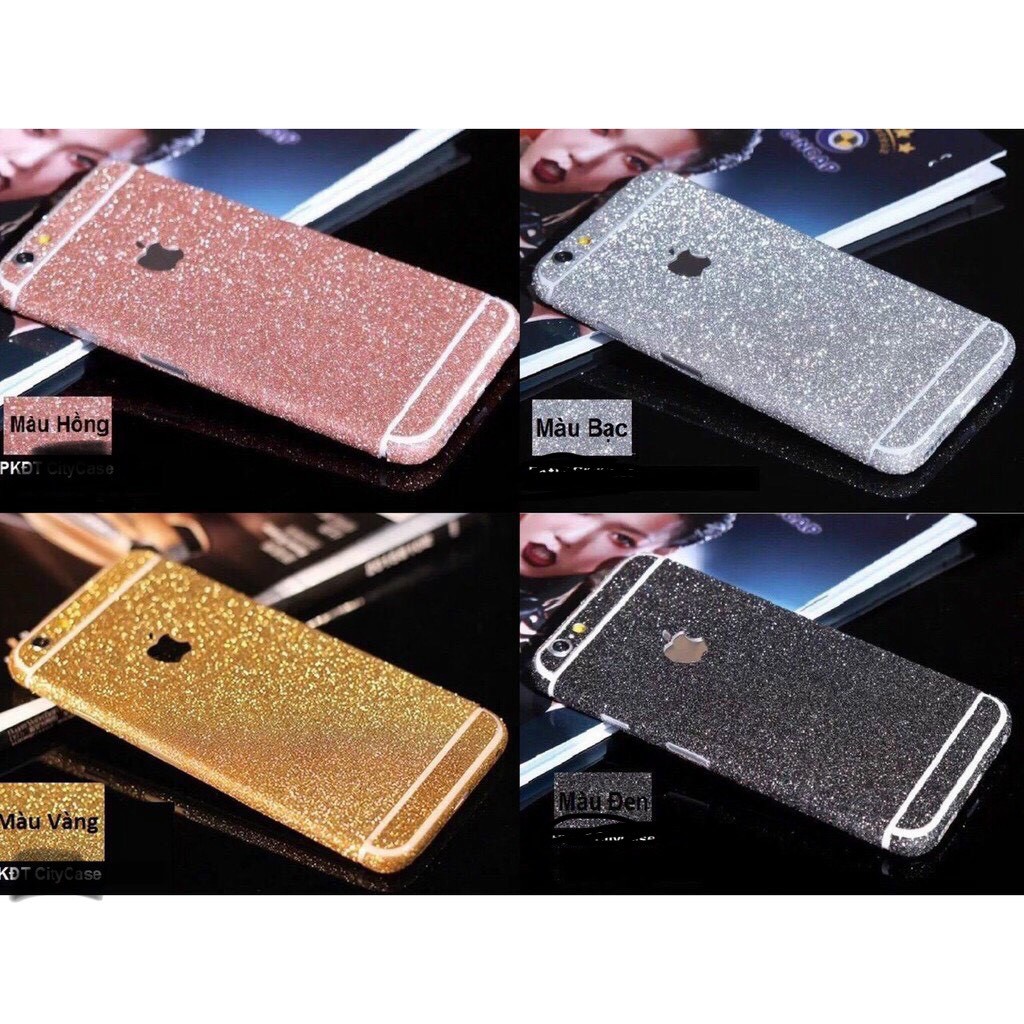 Miếng dán điện thoại - Miếng dán skin nhũ iphone 6/6s/6plus/6splus/7/7plus/8/8plus/X/Xs/Xsmax/11/11 pro/11promax