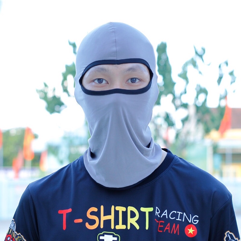 [Loại tốt] Khăn trùm đầu ninja cao cấp chất vải thun lạnh thấm hút mồ hôi bịt mặt đội mũ fullface phượt nam nữ chống năn