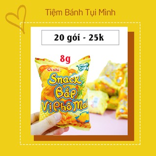 20 gói bánh snack (bim bim) Oishi bắp vị phô mai 8g