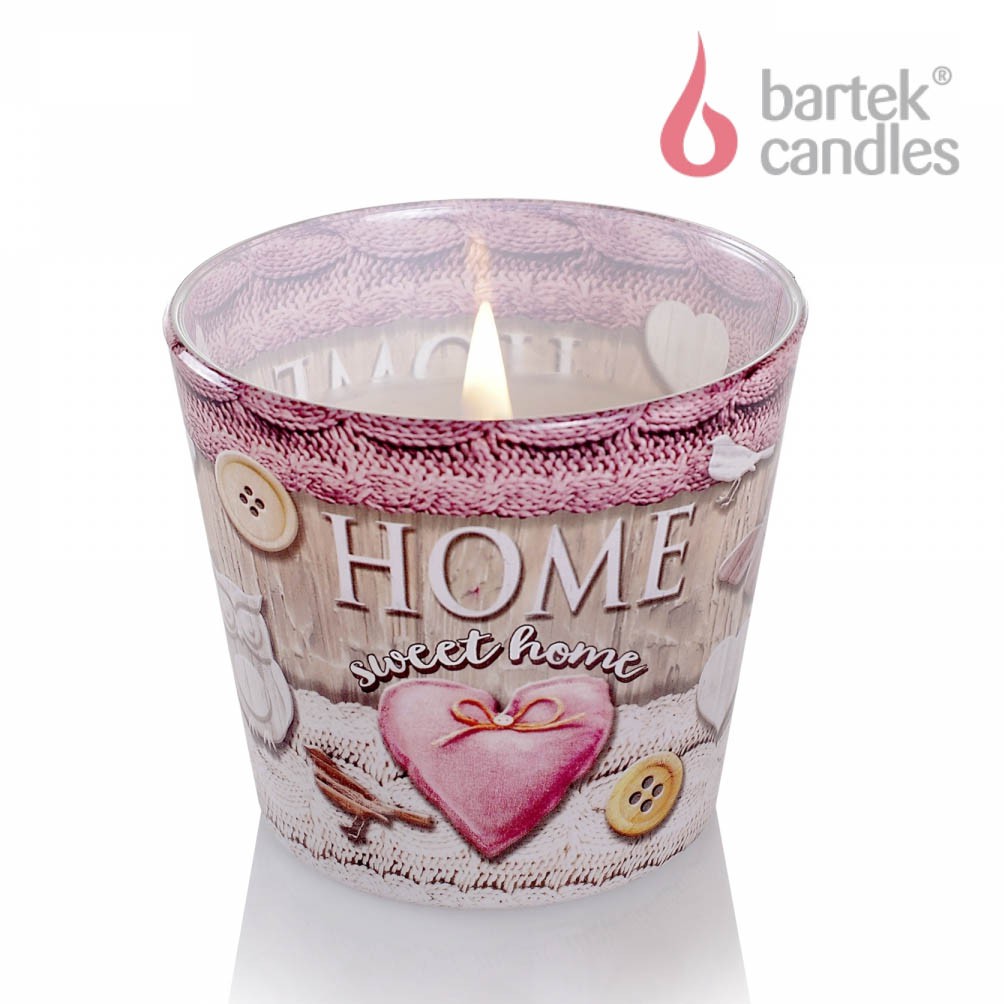 Ly nến thơm Bartek Candles BAT4820 Home Sweet Home 115g (Hương cam rừng)